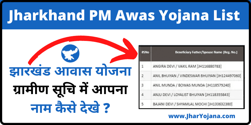 Jharkhand Pradhan Mantri Gramin Awaas Yojna List ( पीएमजीएवाई ) प्रधानमंत्री ग्रामीण आवास योजना झारखंड