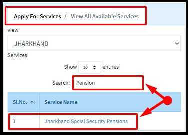 Jharkhand Vidhwa Pension Apply online